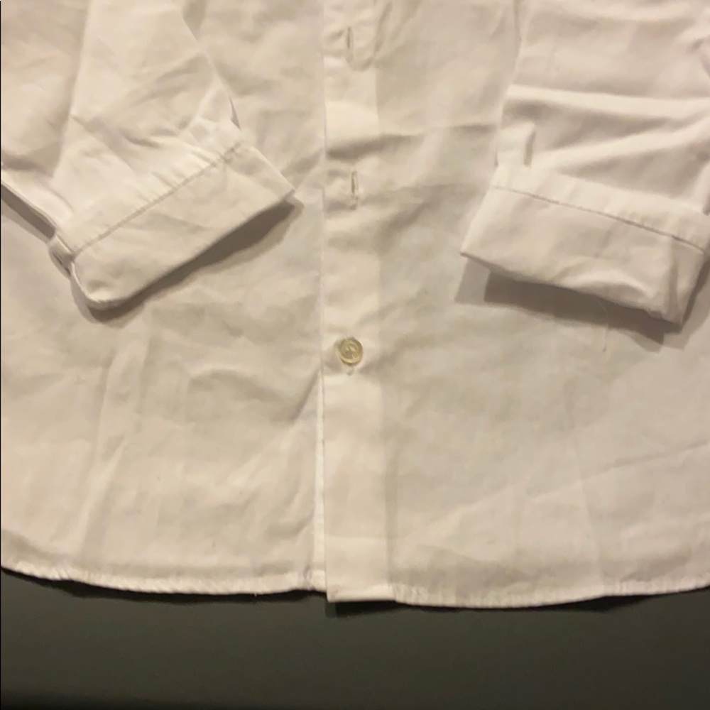 Clearance - Babe & Tess Simple White Button Down - Picture 5 of 7